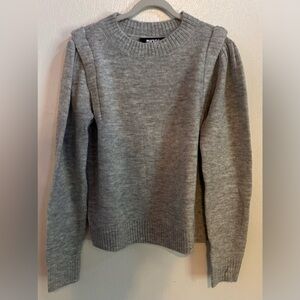 DKNY Medium Puff Sleeve Crewneck Sweater